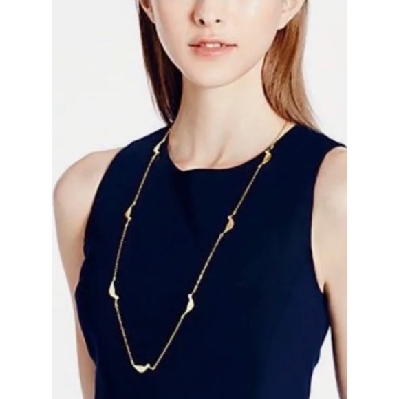 KATE SPADE • Gold Piper Bird Long Necklace - Picture 3 of 9